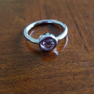Droplet birthstone ring